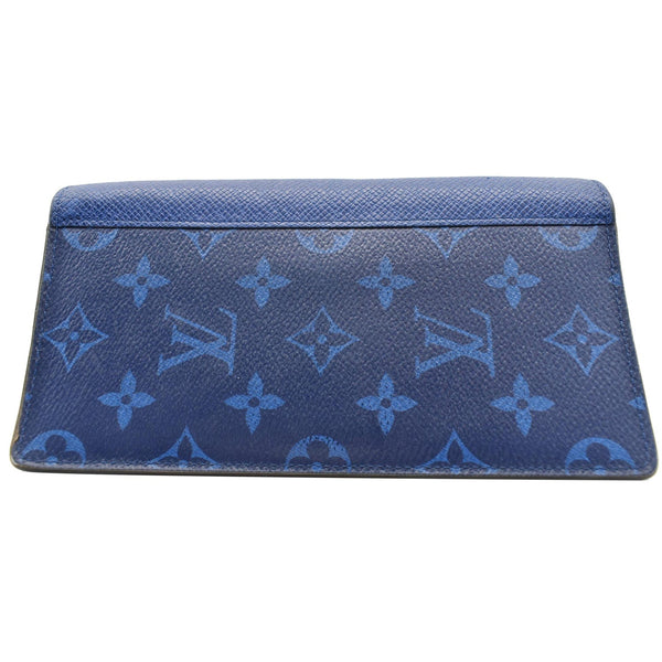 LOUIS VUITTON Brazza Monogram Canvas Bifold Wallet Blue