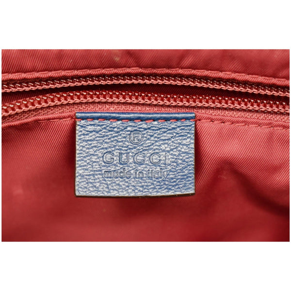 GUCCI Diaper GG Canvas Shoulder Bag Blue 606823