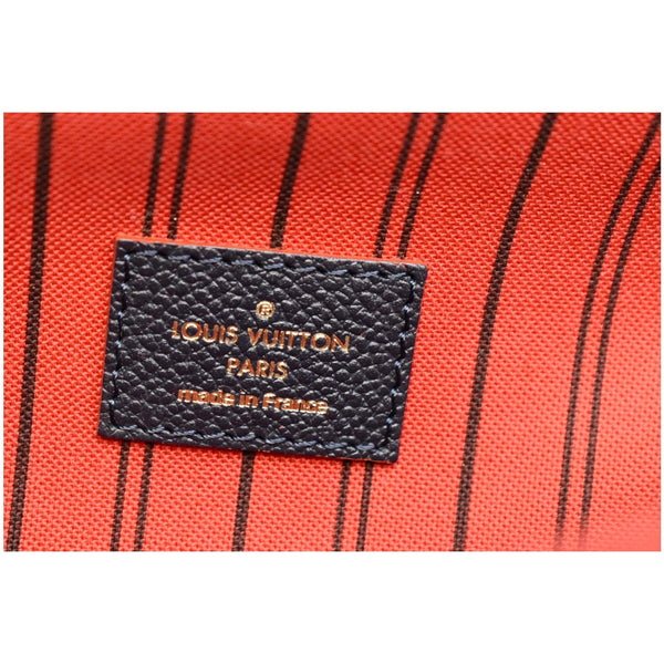 LOUIS VUITTON Metis Pochette Empreinte Leather Crossbody Bag Blue