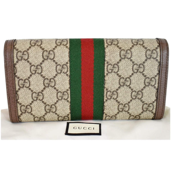 Gucci Ophidia GG Continental Supreme Canvas Wallet for women