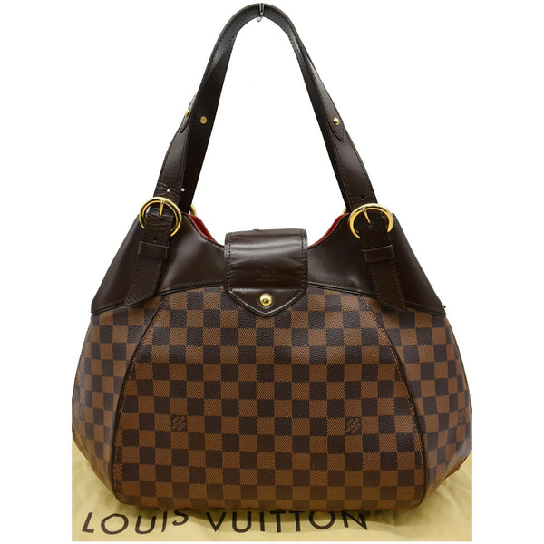 LOUIS VUITTON Sistina GM Damier Ebene Shoulder Bag Brown