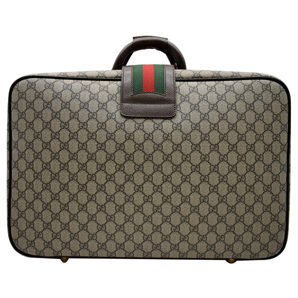 Gucci Web GG Supreme Suitcase Travel Bag - Dallas Handbags