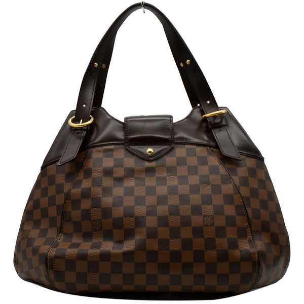 LOUIS VUITTON Sistina GM Damier Ebene Shoulder Bag Brown