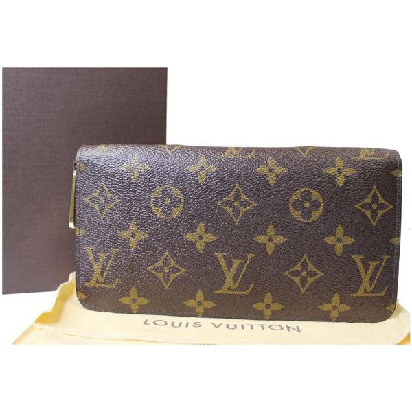 Louis Vuitton Zippy Monogram Canvas Long Wallet Brown for sale