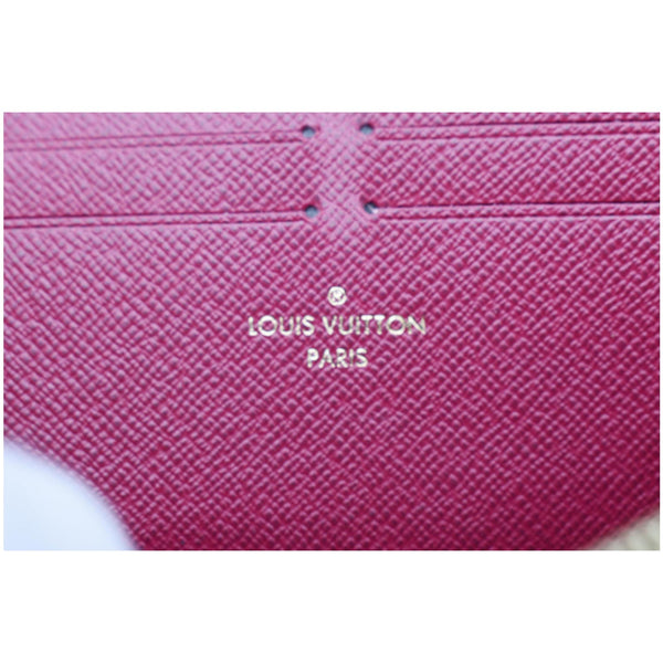 LOUIS VUITTON Clemence Monogram Canvas Zippy Wallet Brown