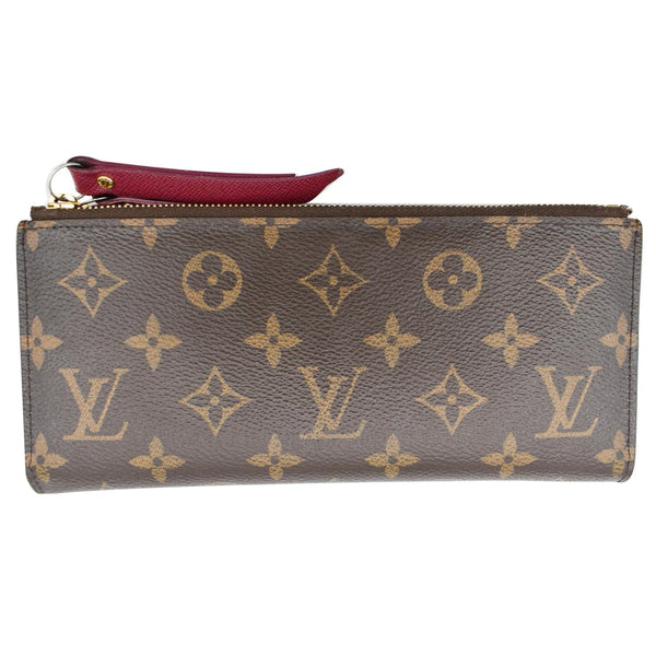 LOUIS VUITTON Adele Monogram Canvas Wallet Brown