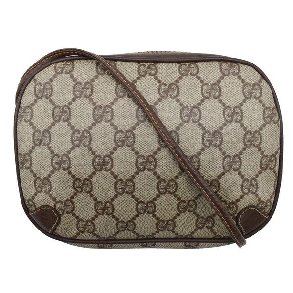 GUCCI Vintage GG Supreme Canvas Crossbody Bag Beige 8902066