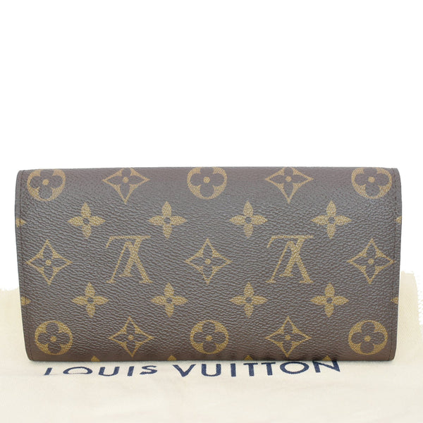 LOUIS VUITTON Emilie Monogram Canvas Wallet Rose Ballerine