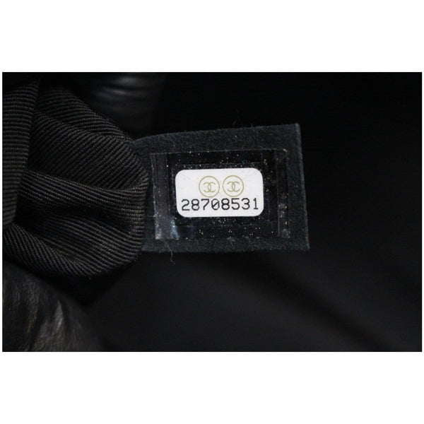 Chanel Large CC Zip Chain Lambskin Leather Clutch code tag