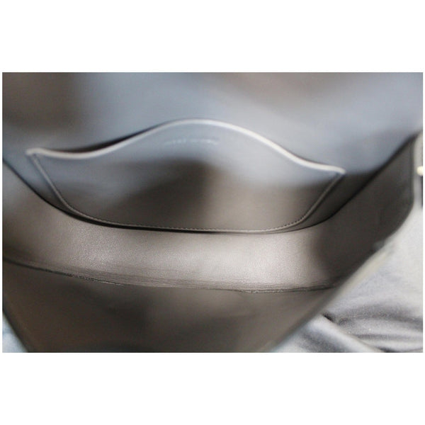 CELINE Trotteur Small Grained Calfskin Leather Shoulder Bag Grey