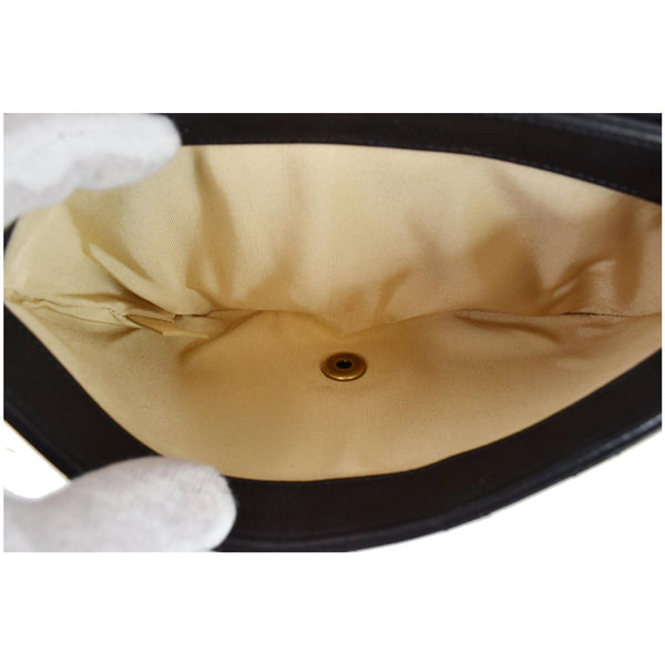 CHANEL CC Crown Flap Small Calfskin Leather Shoulder Bag Black