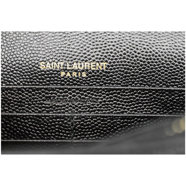 Yves Saint Laurent Envelope Chevron Grain De Poudre Wallet