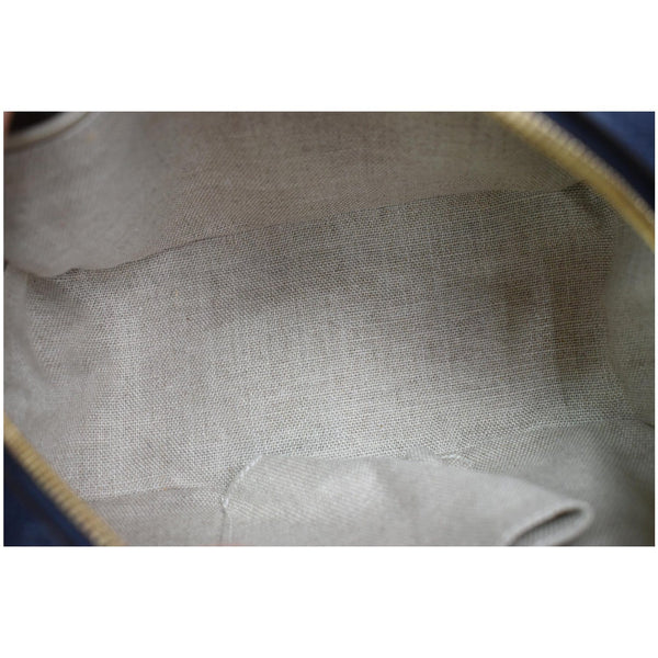 GUCCI Microguccissima Small Leather Crossbody Bag Blue 510289