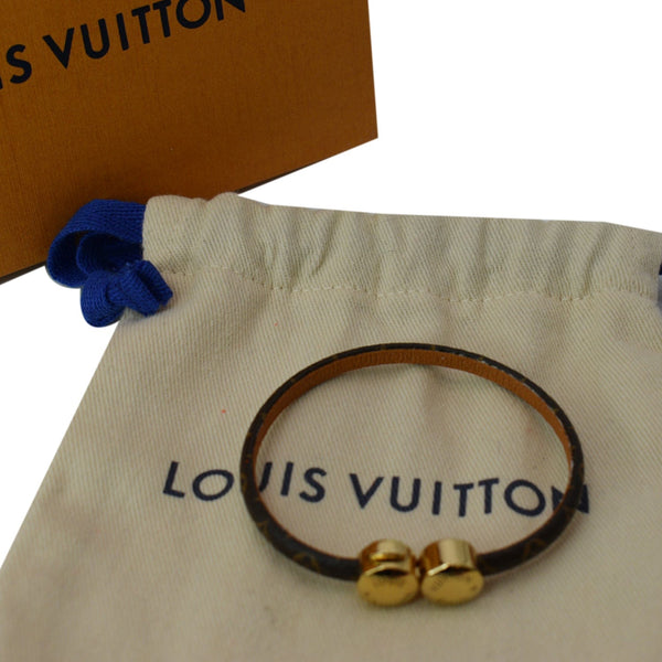 LOUIS VUITTON Historic Mini Monogram Canvas Bracelet Brown