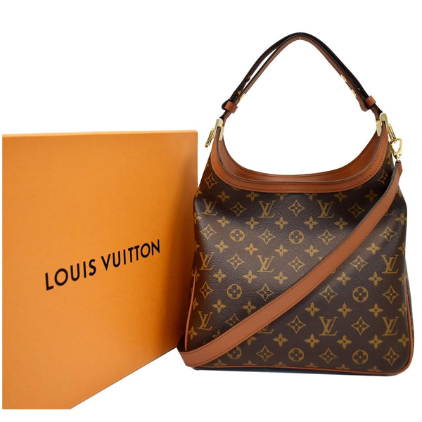 LOUIS VUITTON Dauphine MM Monogram Reverse Canvas Hobo Shoulder Bag Brown