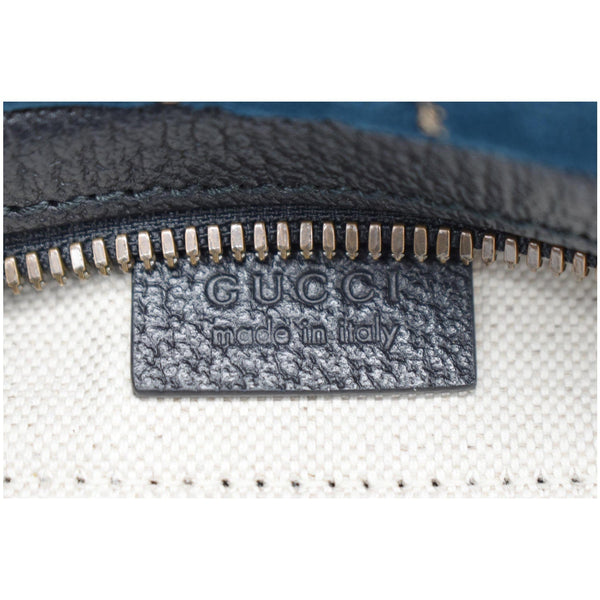 GUCCI GG Monogram Velvet Belt Bumbag Dark Blue 574968