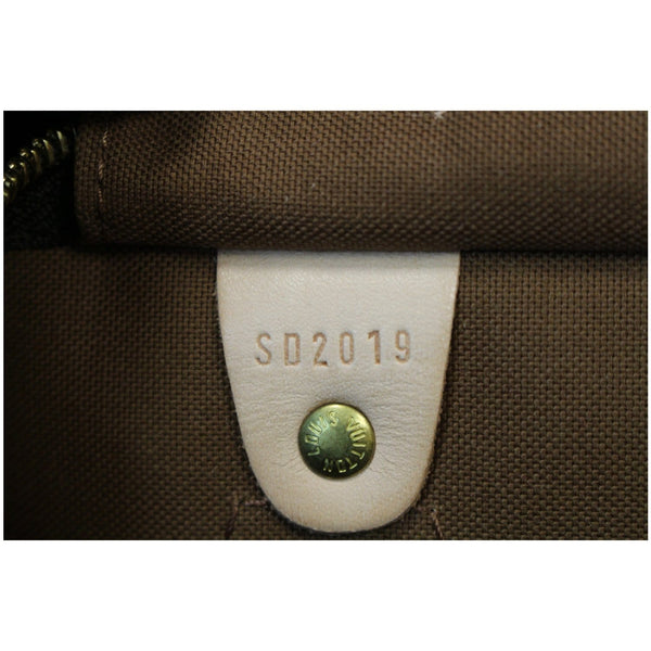 Louis Vuitton Speedy 40 Monogram Canvas Bag tag number