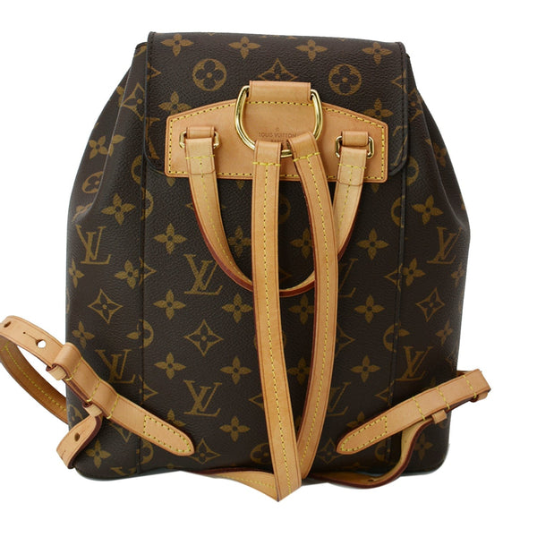 LOUIS VUITTON Montsouris NM Monogram Canvas Backpack Bag Brown