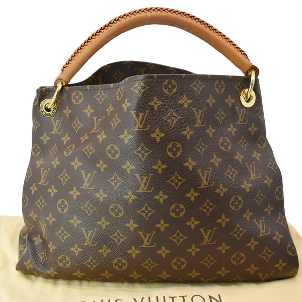 Louis Vuitton Artsy MM Monogram Canvas Hobo Bag Brown