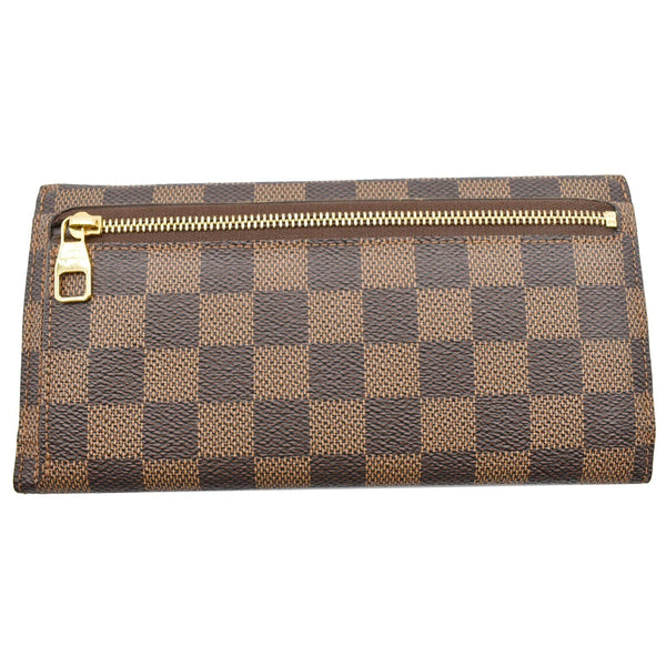 LOUIS VUITTON Long Origami Damier Ebene Wallet Brown