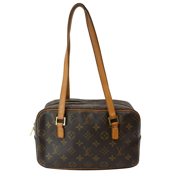 LOUIS VUITTON Cite MM Monogram Canvas Shoulder Bag Brown