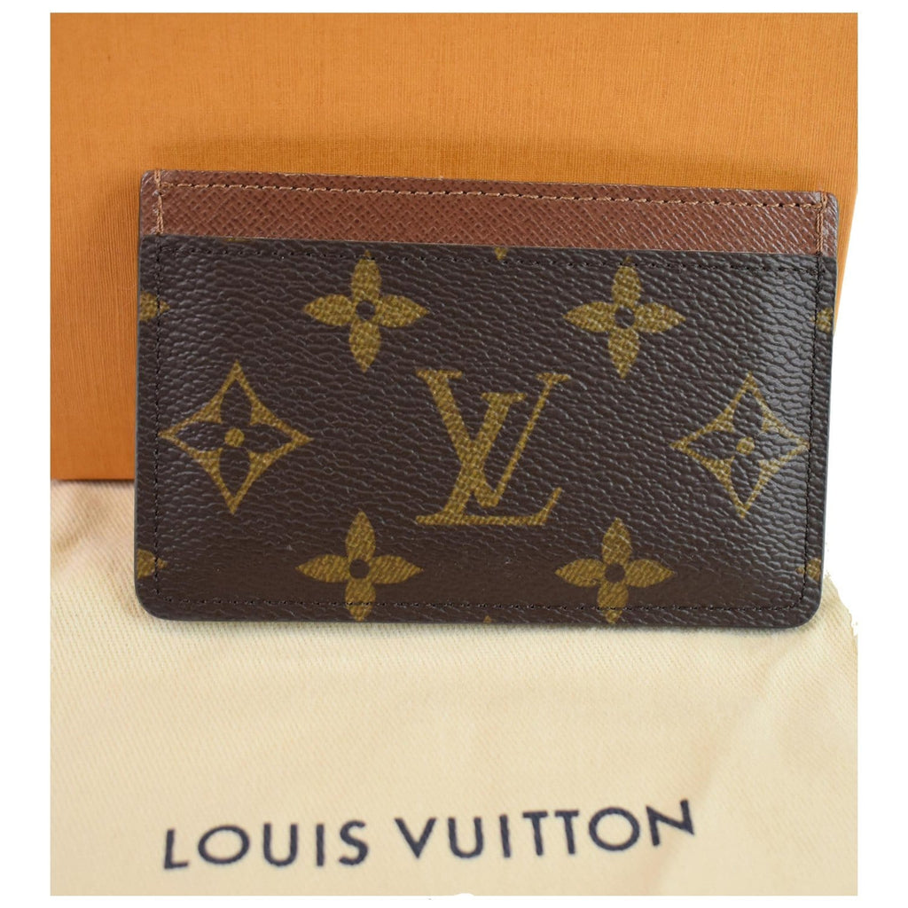 Shop Louis Vuitton Monogram Street Style Leather Logo Card Holders (M82494)  by design◇base