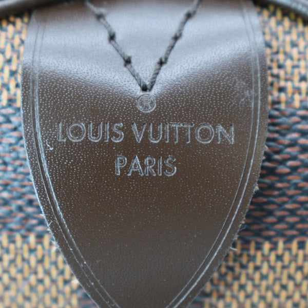 LOUIS VUITTON Speedy 30 Damier Ebene Satchel Bag Brown