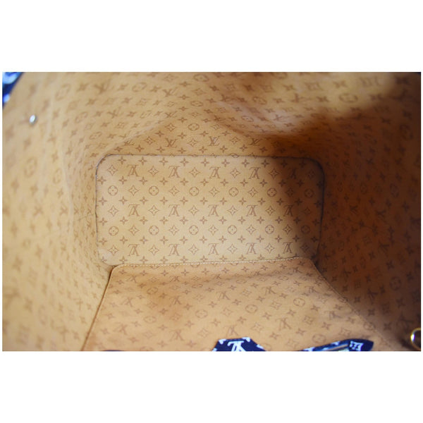 LOUIS VUITTON Neverfull Crafty MM Monogram Gaint Canvas Tote Bag Caramel