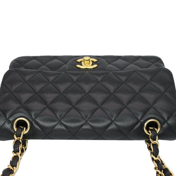 CHANEL Classic Double Flap Small Leather Shoulder Bag Black - Hot Deals