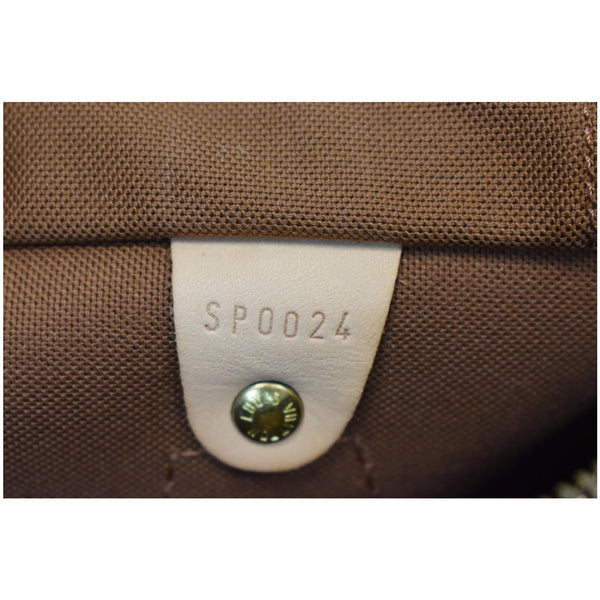 LOUIS VUITTON Speedy 25 Monogram Canvas Satchel Bag Brown