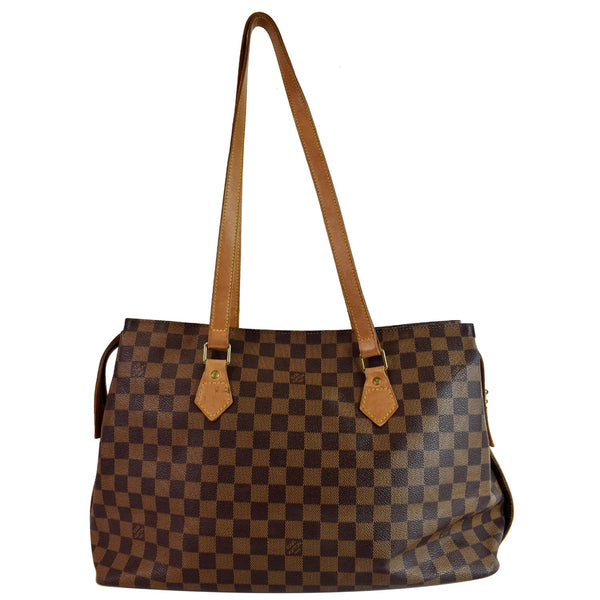 LOUIS VUITTON Chelsea Damier Ebene Shoulder Bag Brown
