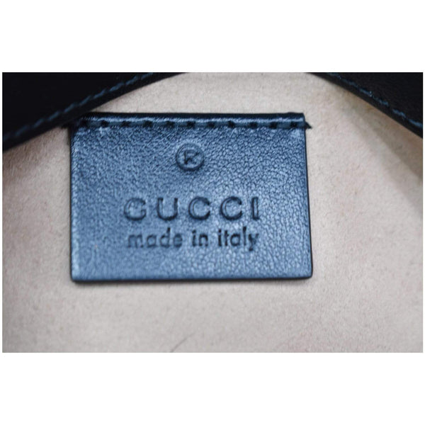 GUCCI Marmont Super Mini Matelasse Leather Crossbody Bag Black