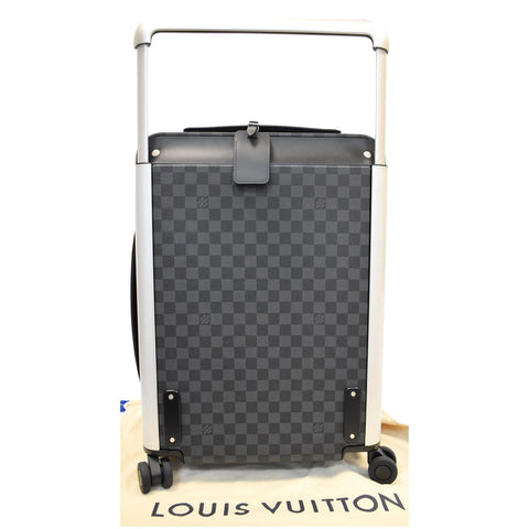 Louis Vuitton Horizon 55 Damier Graphite Rolling Suitcase - handle opened