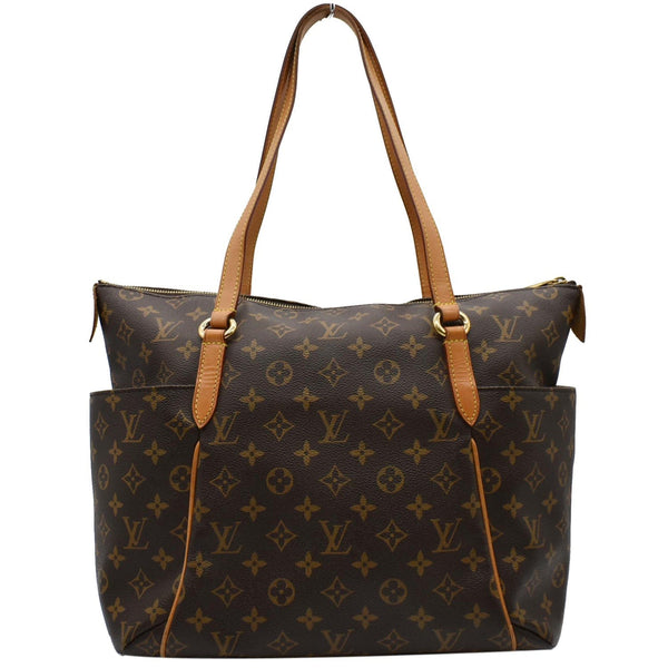 LOUIS VUITTON Totally MM Monogram Canvas Shoulder Bag Brown