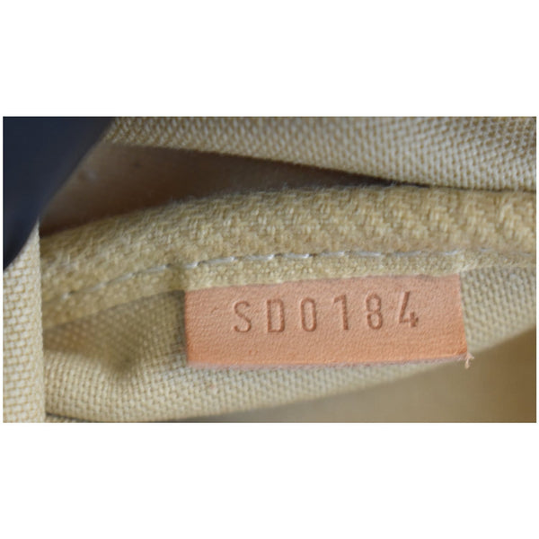 LOUIS VUITTON Pochette Eva Damier Azur Clutch Crossbody Bag White