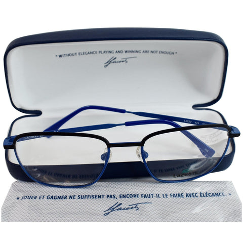 LACOSTE L2222 424 53 Men Matte Blue Frame Eyeglasses Demo Lens
