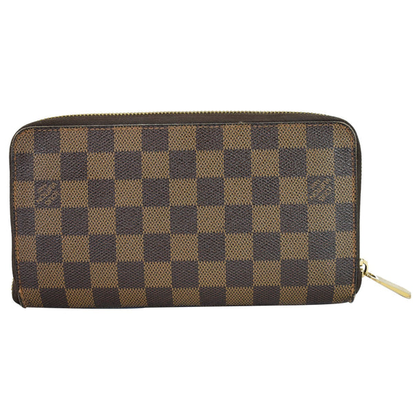 LOUIS VUITTON Zippy Damier Ebene Organizer Wallet Brown