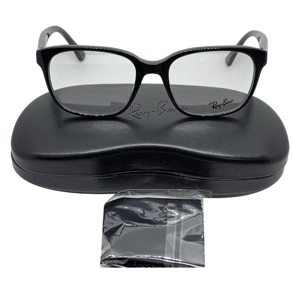 Ray-Ban RX5340 2000 Shiny Black Frame Eyeglasses Demo Lens