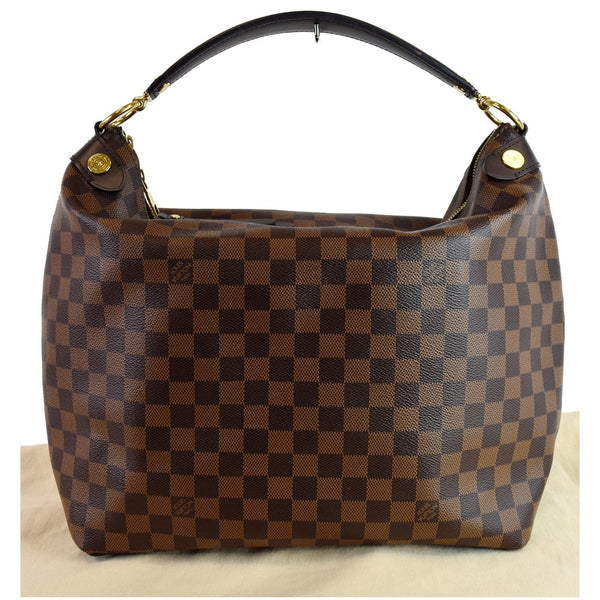 LOUIS VUITTON Duomo Hobo Damier Ebene Hobo Bag Brown
