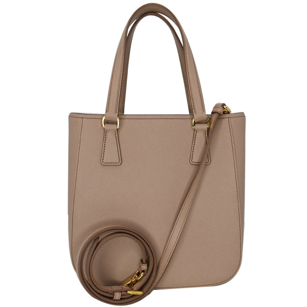 Prada Lux Metropolis Saffiano Leather Tote Bag Cipria