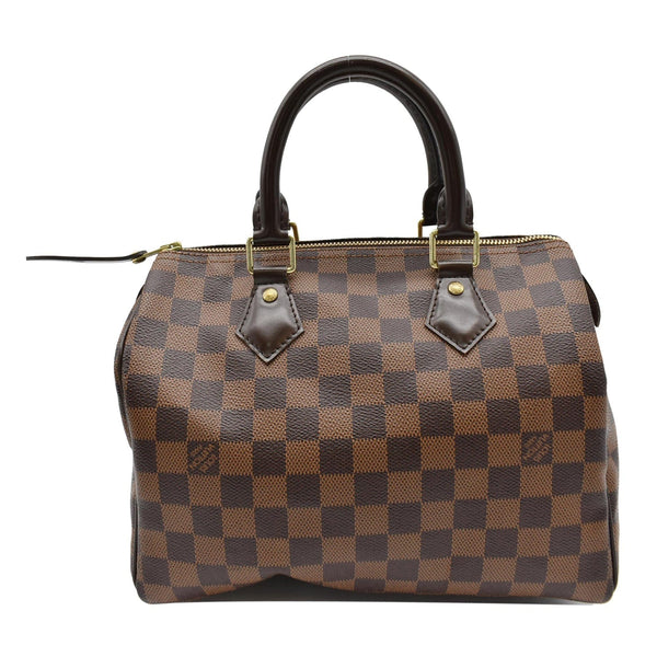 LOUIS VUITTON Speedy 25 Damier Ebene Shoulder Bag Brown