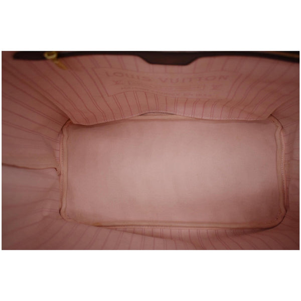 LOUIS VUITTON Neverfull MM Damier Ebene Tote Bag Brown