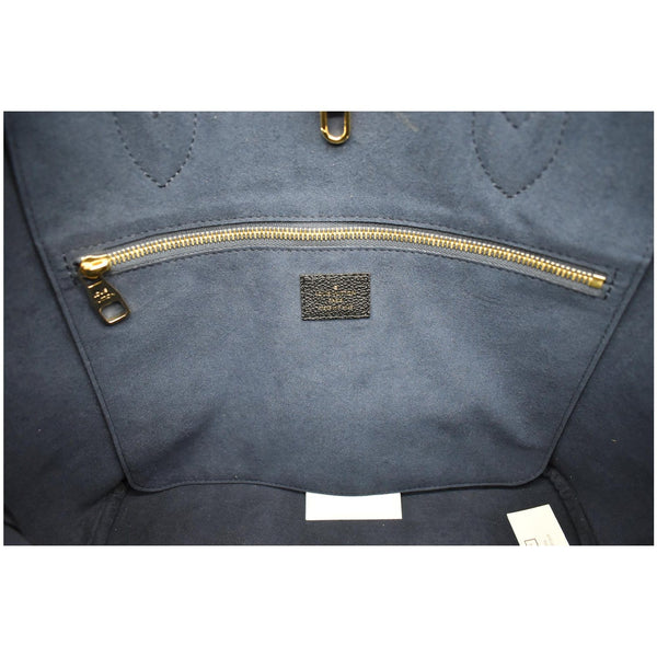 LOUIS VUITTON Neverfull MM Monogram Empreinte Tote Bag Black