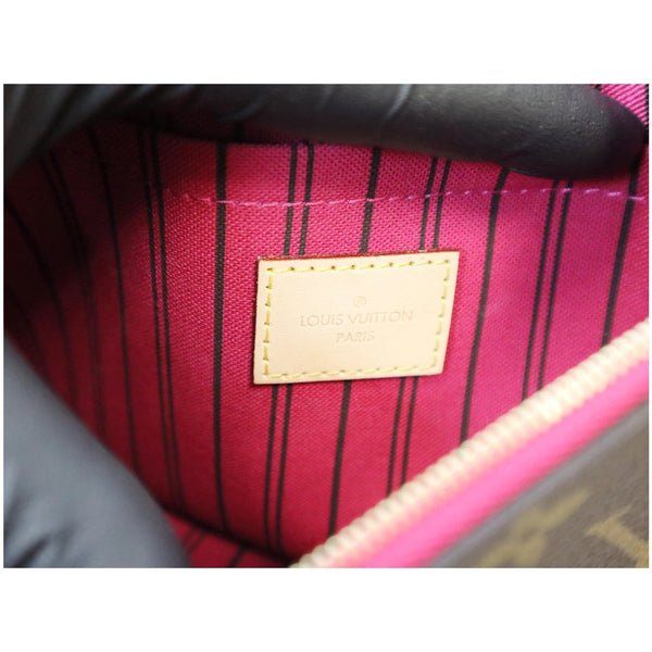 bag tag lv Wristlet Pouch Canvas Neverfull MM