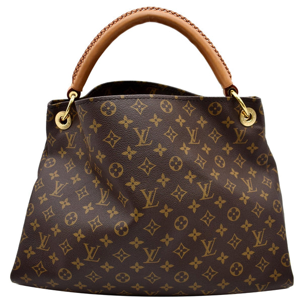 Louis Vuitton Artsy MM Monogram Canvas Hobo Bag Brown