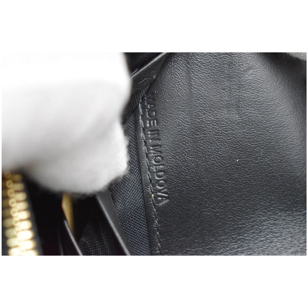 BURBERRY Henley House Check Leather Wallet On Chain Crossbody Bag Black