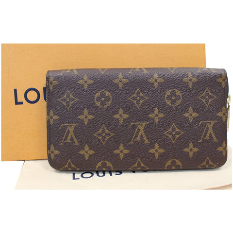 LOUIS VUITTON Monogram Canvas Zippy Long Wallet Brown