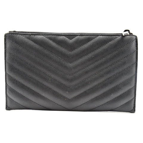Yves Saint Laurent Bill Pouch Grain De Poudre Black - DDH