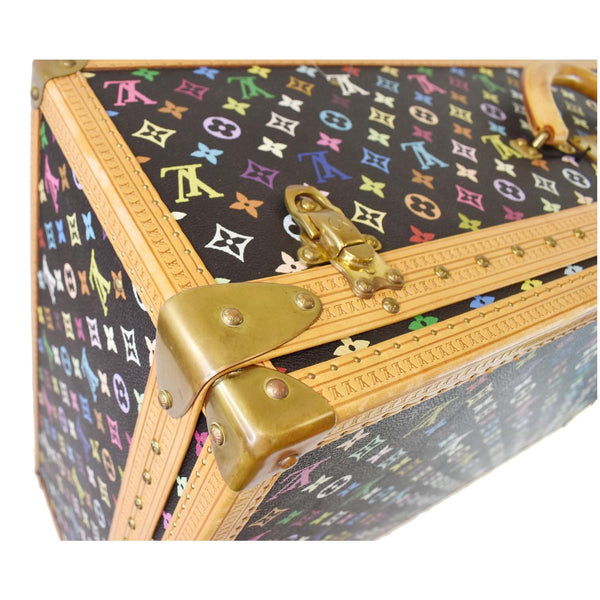 LOUIS VUITTON Alzer 80 Multicolor Monogram Suitcase Travel Bag Black
