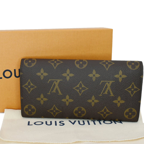 LOUIS VUITTON Emilie Monogram Canvas Wallet Rose Ballerine
